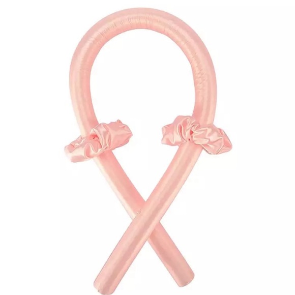 Hair curling heatless rod headband silk with 2 scrunchies wavy curly no damage - Picture 5 of 9